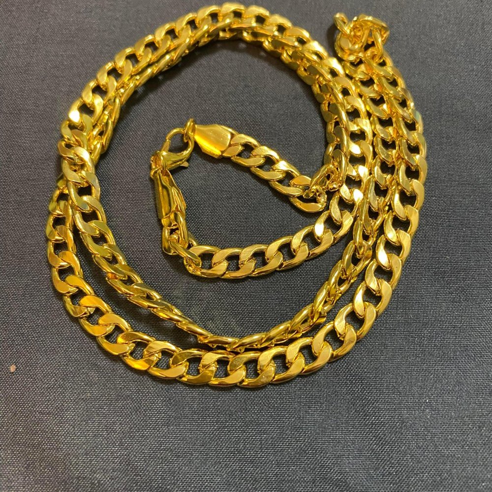 24 Inch Gold Tone Chain - Picture 2 of 4